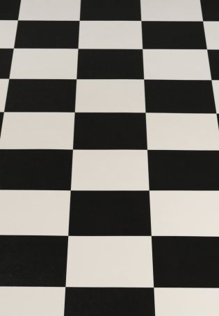 Линолеум черно белый квадрат