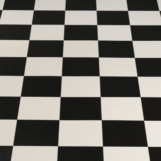 Линолеум черно белый квадрат