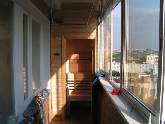 Мини сауны на балконы квартир