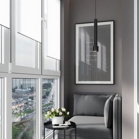 Серый балкон