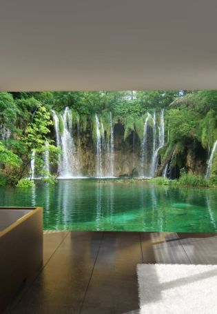 Фотообои водопад на стену