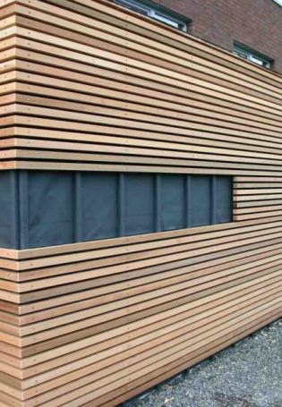 Деревянные панели для фасада