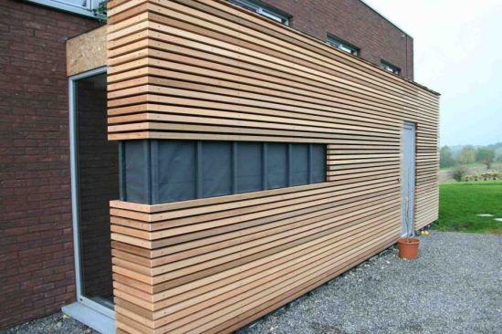 Деревянные панели для фасада