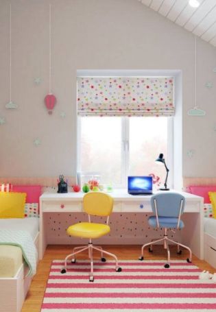 Дизайн детской комнаты для разнополых