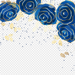 Синие розы обои