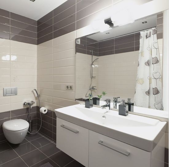 Примеры дизайна ванной комнаты с плиткой