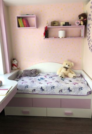 Детская кровать в однокомнатной квартире