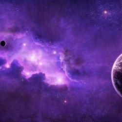 Фиолетовый космос обои