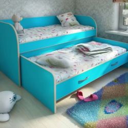 Детская кровать с выдвижным местом