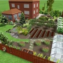 Ландшафтный дизайн огорода и сада
