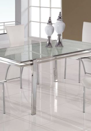Современный кухонный стол стеклянный