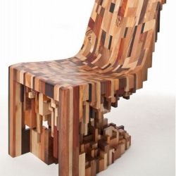 Кресло из массива дерева