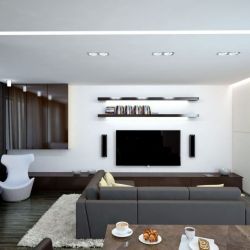 Дизайн гостиной в стиле минимализм