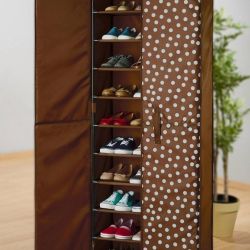 Шкаф для обуви в прихожую узкий высокий