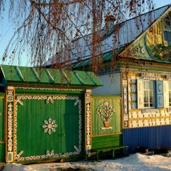 Татарский деревенский дом снаружи