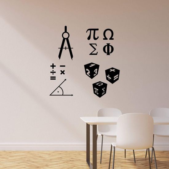 Рисунок на стене в кабинете математики
