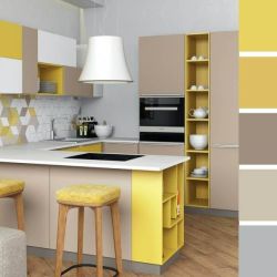 Цветовой дизайн кухни