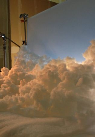 Облака на потолке с подсветкой из синтепуха