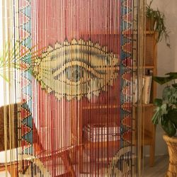 Декоративная штора на дверной проем из бамбука