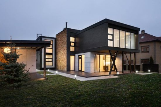 Современный жилой дом архитектура