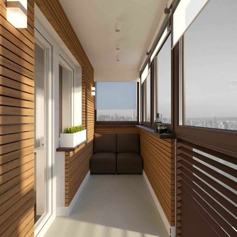 Потолок на балконе