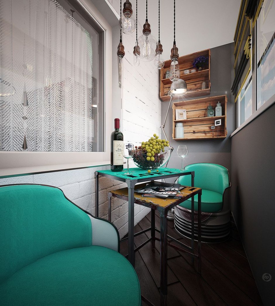 Балкон лофт 3м