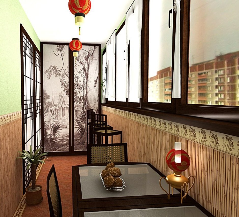 Балкон в Корее