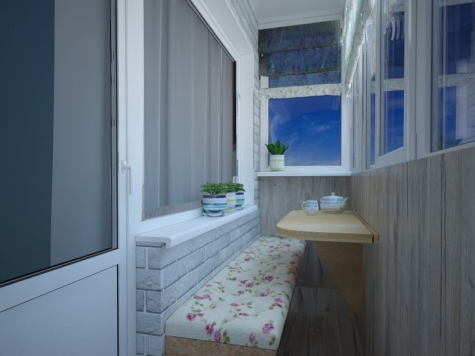 Отделка лоджии