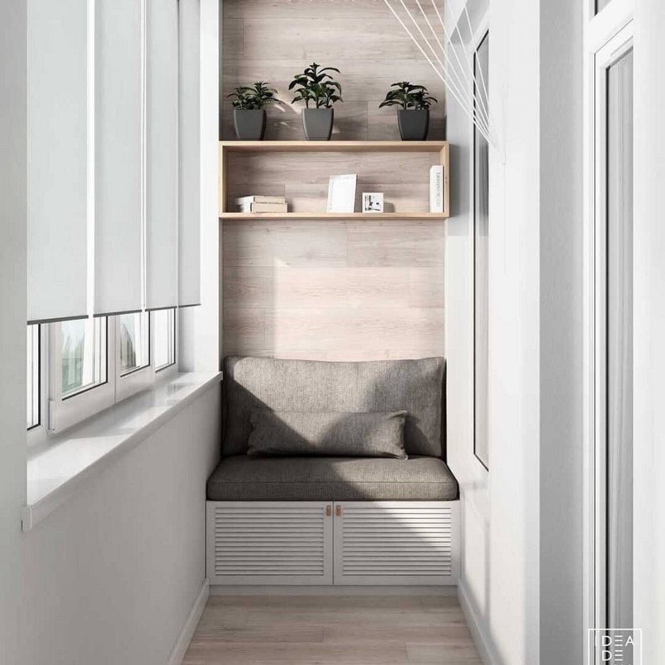 Интерьер балкона