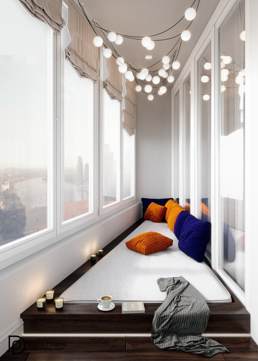 Лаунж зона на лоджии