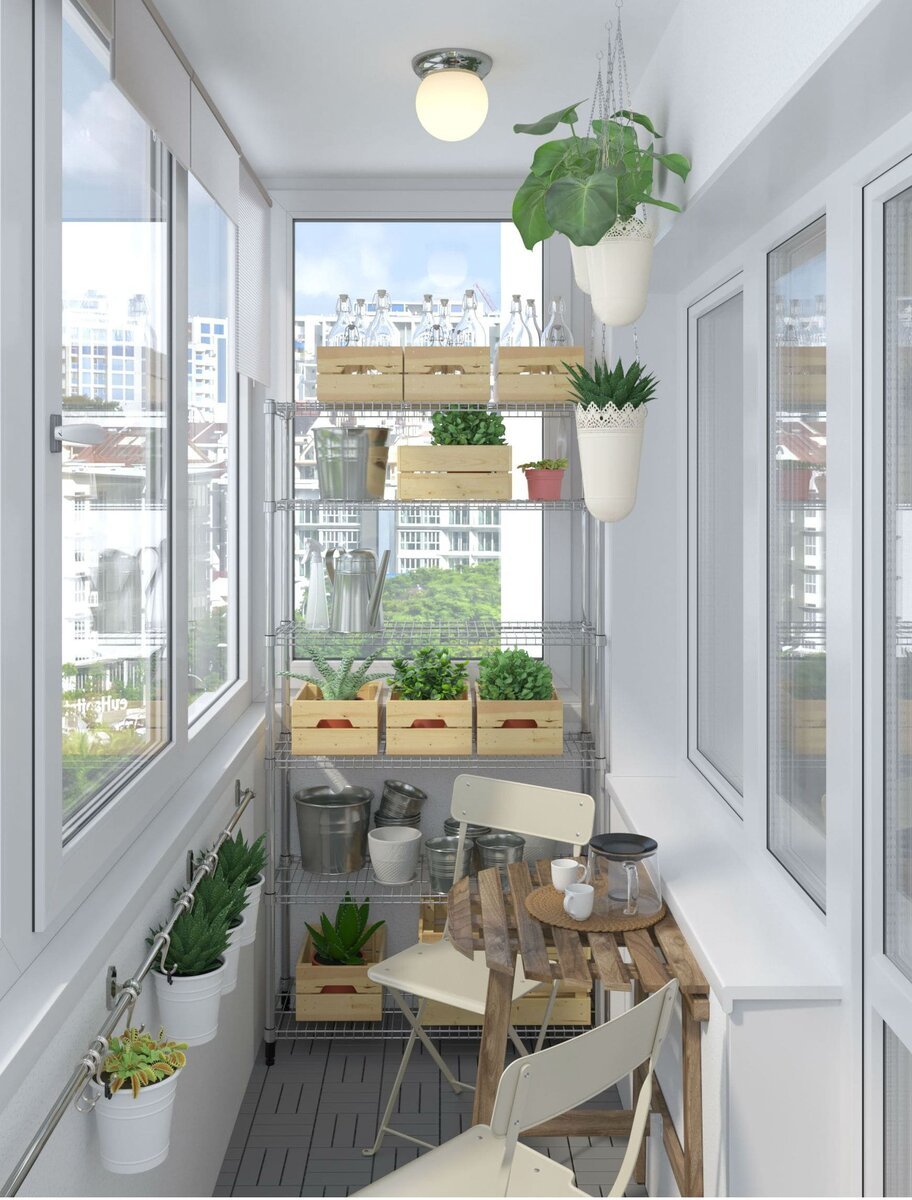 Огород на лоджии