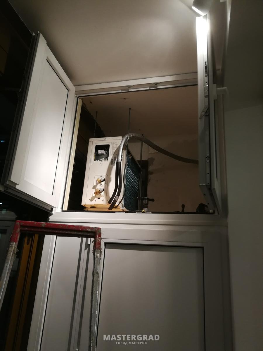 Короб для кондиционера на балконе герметичный