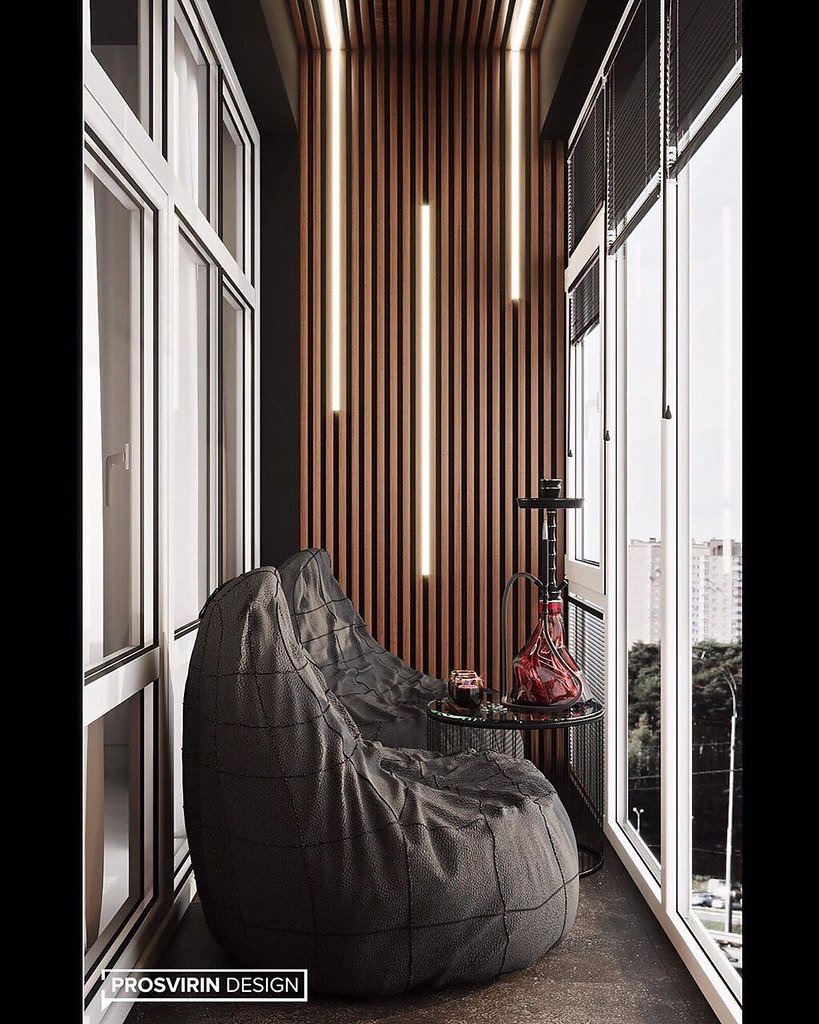 Балкон в стиле Сканди