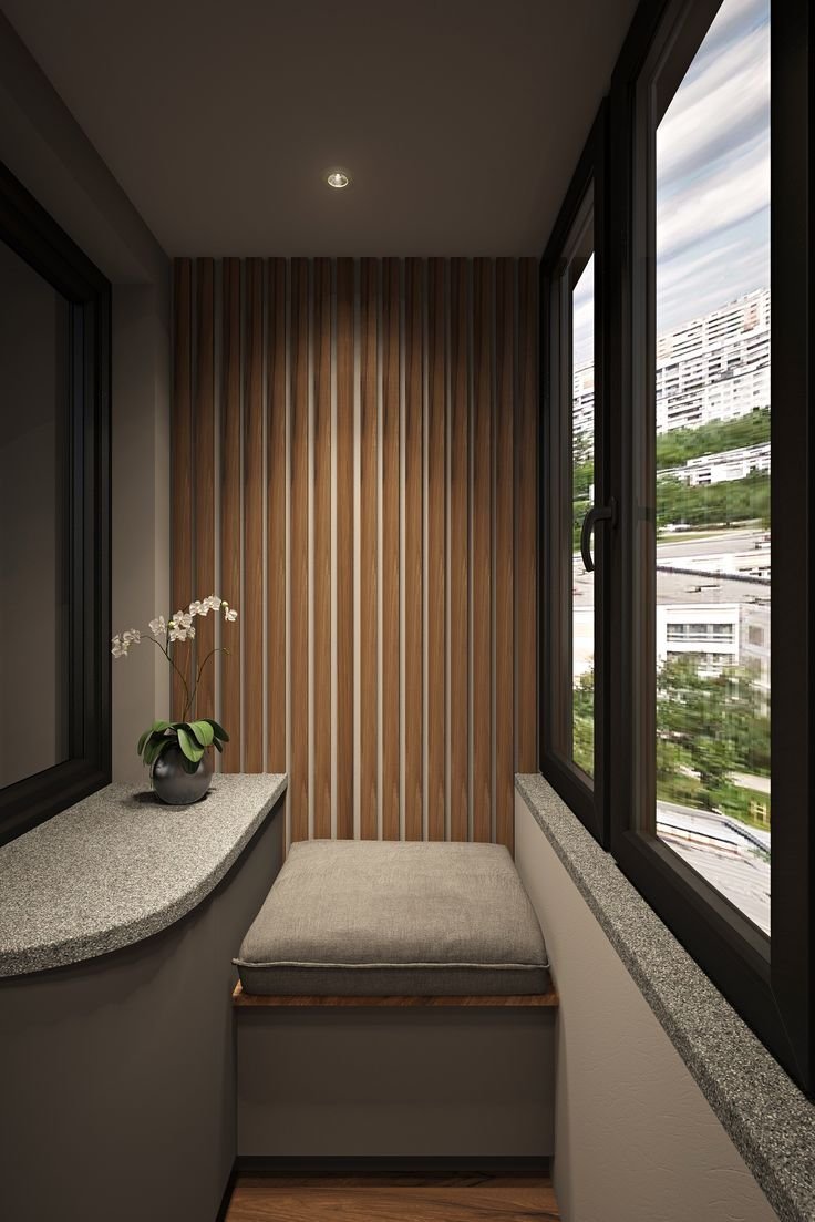 Рейки на балконе