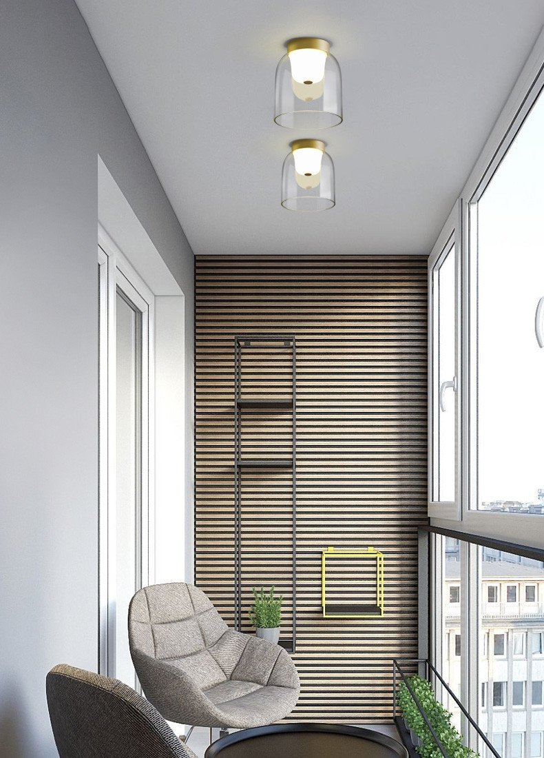 Лоджия в стиле тропики