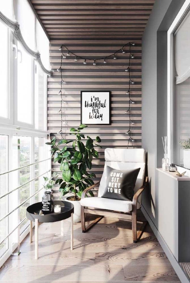 Освещение на лоджии