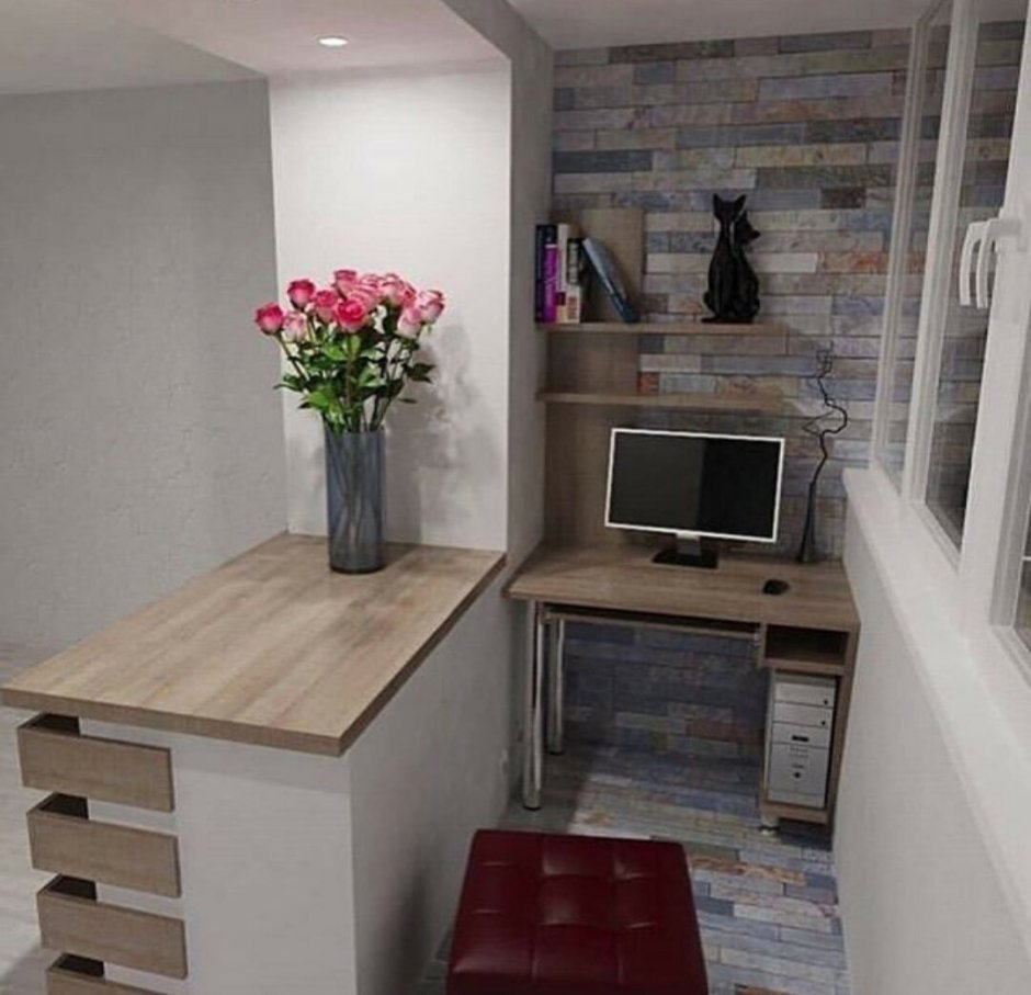 Организация рабочего места на балконе