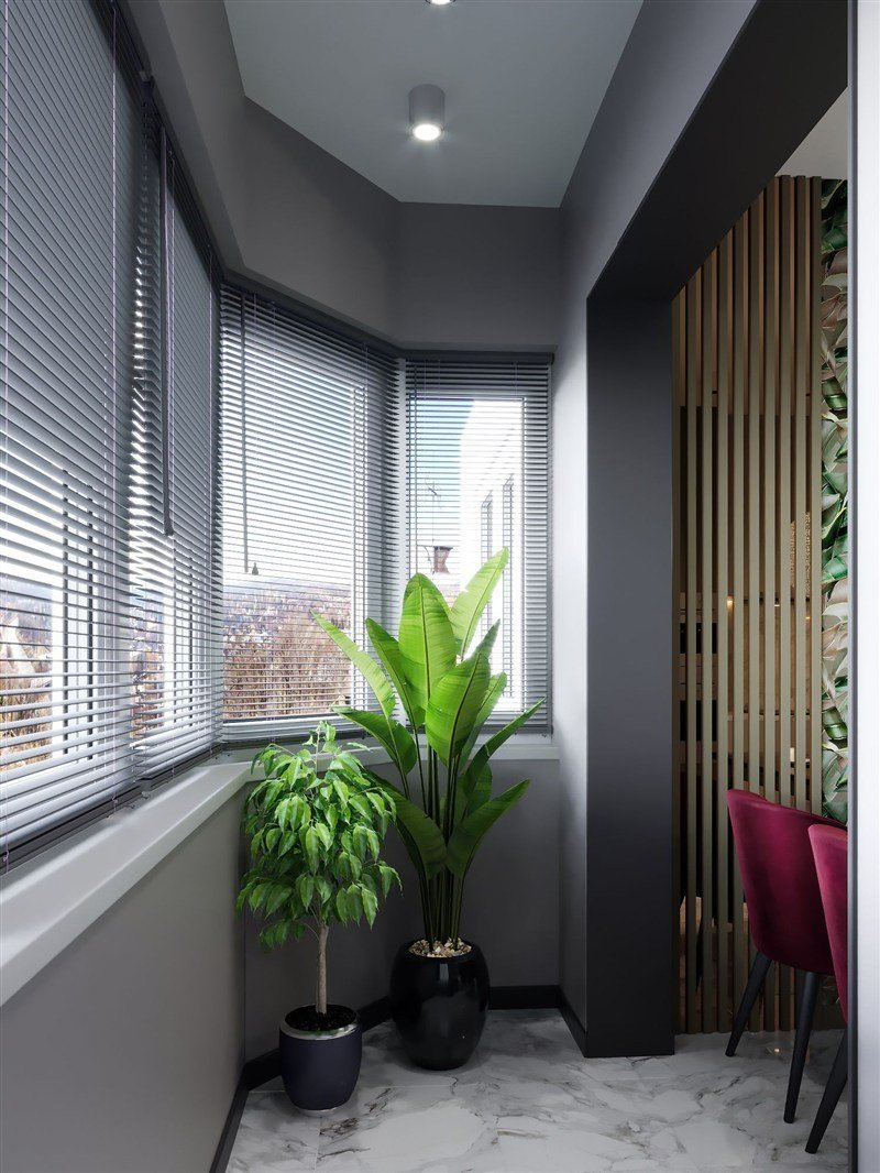 Освещение на балконе