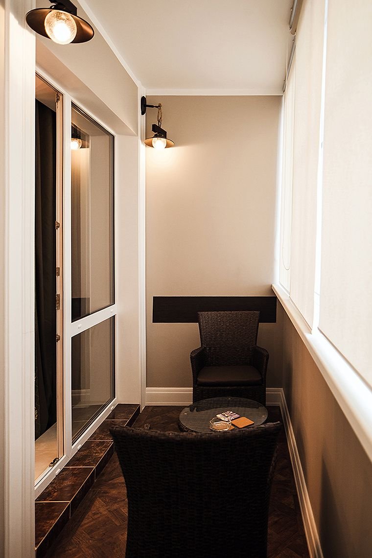 Интерьер балкона