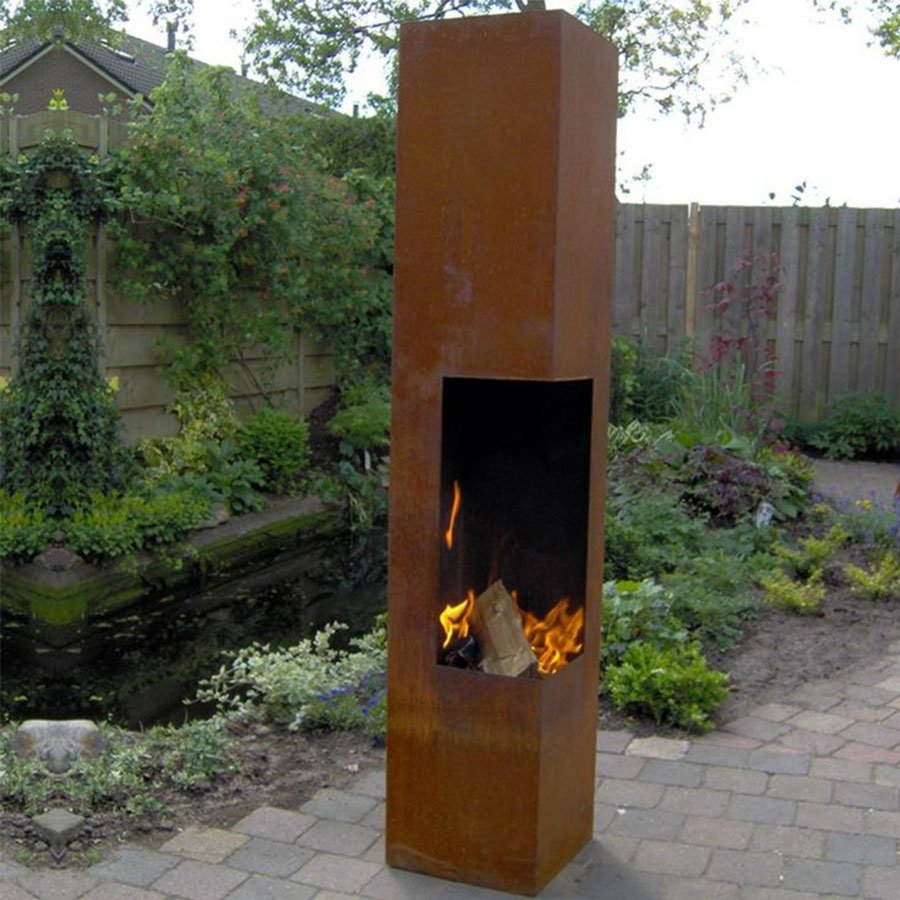 Камин уличный дровяной Железный