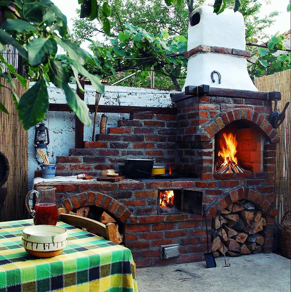 Камин барбекю