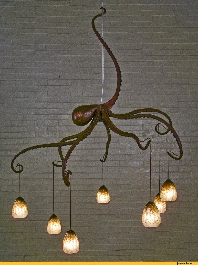 Светильник осьминог своими руками