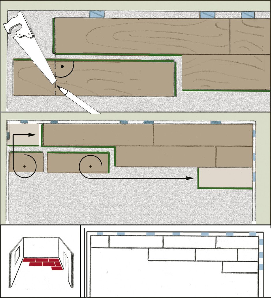 Рисунок укладки ламината