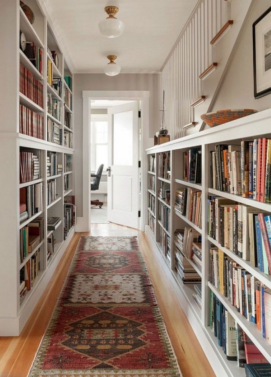 Книжный стеллаж узкий