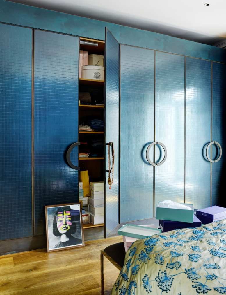 Шкаф купе синий