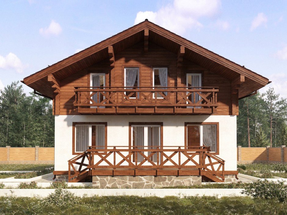 Балкон в деревянном доме