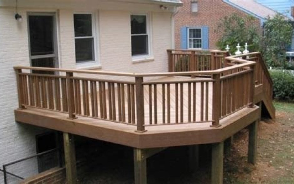 Ограждение террасы фахверк