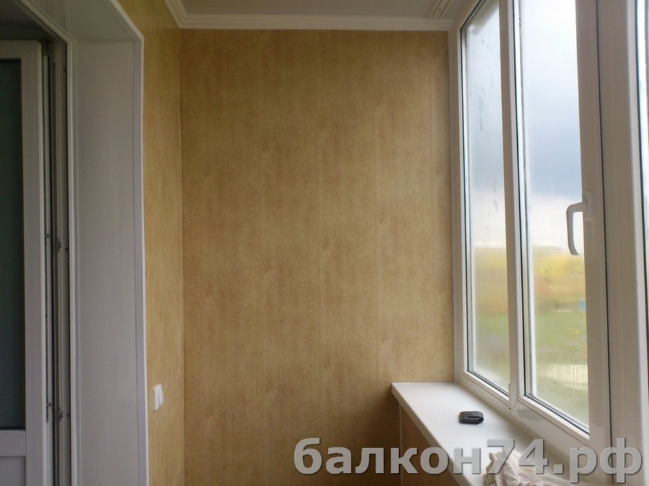 Отделка лоджии ламинированными панелями ПВХ Екатеринбург