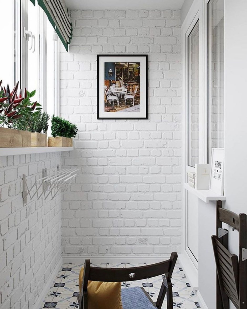 Балкон кирпичиками