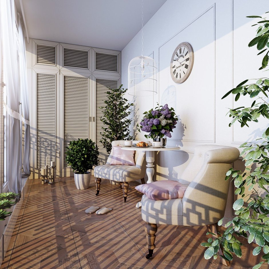 Балкон в стиле хюгге